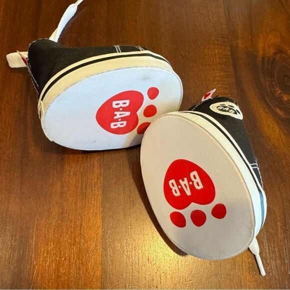 2 Pairs Build a Bear Sneakers Pink/White and Black/White - Picture 10 of 10